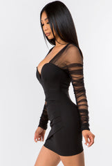 Black Mesh Dress