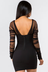 Black Mesh Dress